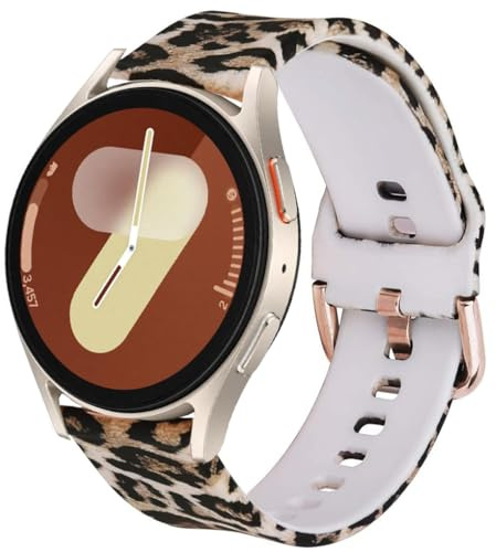 DEALELE Kompatibel mit Samsung Galaxy Watch 7 / FE / 6/6 Classic / 5/5 Pro / 4/4 Classic / 3 41mm / Active 2, 20mm Weiche Silikon Ersatz Armbänder für Huawei GT3 / GT2 42mm Herren Damen