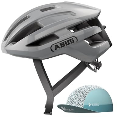 ABUS PowerDome ACE road bike helmet - with Race Cap - lightweight bike helmet with clever ventilation system - Made in Italy - for men and women