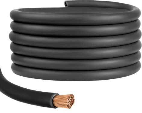 Batterie-Kabel Aderleitung Fahrzeugleitung | rot/schwarz | H07V-K | 100% OFC-Kupfer | 1,5mm² 2,5mm² 4mm² 6mm² 10mm² 16mm² 25mm² 35mm² 50mm² 70mm² | Meterware (Schwarz, 70 mm²)