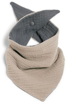nanito Baby Dreieckstuch aus Musselin Bio Baumwolle – Halstuch & Sabberlätzchen für Babys und Kleinkinder – Bandana Lätzchen mit Druckknopf – GOTS zertifiziert – Made in Berlin