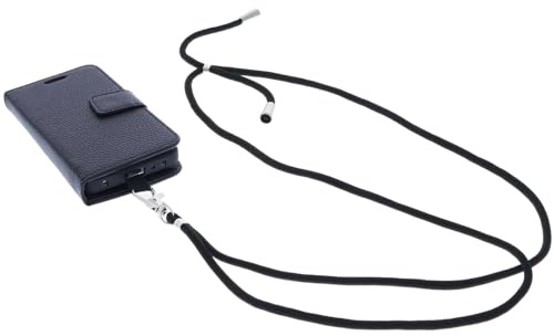 foto-kontor Umhängetasche kompatibel mit Emporia Prime LTE Tasche Book Style Schutz Tasche Handykette Band Hülle Umhängetasche Handyband schwarz