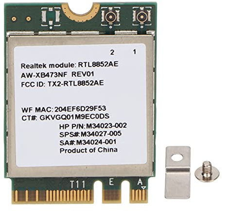 Tarjeta de Red NGFF M2 Adaptador Inalámbrico WiFi 6 Frecuencia 2.4G 5G Compatible con 802.11AC AX Interfaz 5.2 M.2 para Mejorar la Experiencia de Conectividad