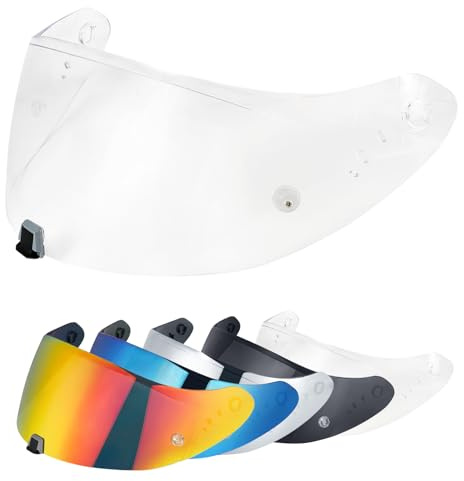 Helmvisier für EXO-T520/1400/391 R1 Motorradhelm Visier Motorrad Windschutz Helm Objektiv Visier Motorradhelm UV-Schutz Helm Ersatz (Transparent)