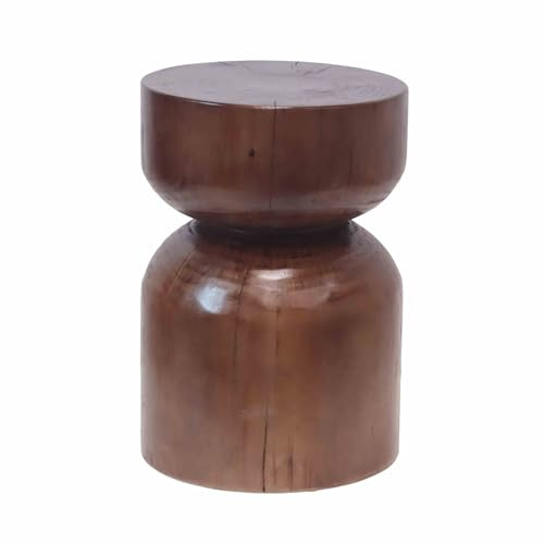 DXYDZSWD Solid Wood Coffee Table, Round Tree Stump Stool, Living Room Sofa Side Table，Bedside Tables, for Homestay Garden Hotel Decoration (C)