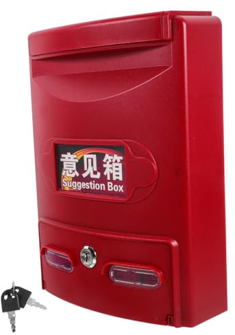 ANDRESLAD Postale Con Per Esterni Postale Decorativa Montabile a Parete e Durevole Per Di Suggerimenti e Documenti Riservati