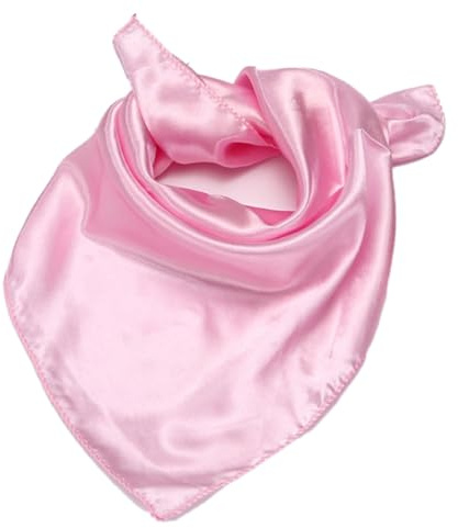 1 Stück 50x50cm Damen Seidenschal,Kleines Quadratischer Halstuch Einfarbiger Weicher Seidentuch,Satin Seidentuch Stola Seidenkopftuch Vintage Schal Elegante Silk Scarf Geschenk für Frauen,Grün
