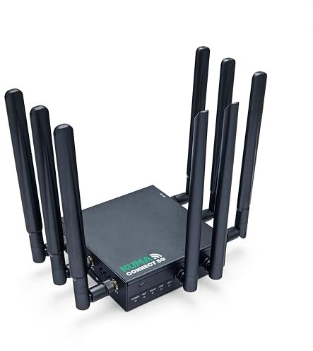 KUMA CONNECT 5G Router with SIM Slot - 2Gbps Portable WiFi Router for Home Travel Gaming Garden Office - Wireless Mifi Mobile Broadband Internet Hotspot Kit - 4G LTE 3G Compatible - 12v DC + 240v AC