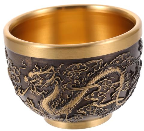 Garneck Tazza Da Tè Di Vintage Con Motivo Drago Elegante Tazza Retrò Per Decorare Uffici e Ristoranti Design Classico e Resistente
