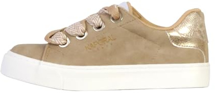 KAPORAL Dam SEVERINE Tennisskor Snörning, 39 EU, Beige Gold, 39 EU