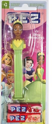 PEZ Tiana Distributeur de bonbons – Princesse et la grenouille Tiana PEZ – Tiana PEZ Party Favor avec 2 recharges de bonbons PEZ – Princesse et la grenouille, sacs cadeaux