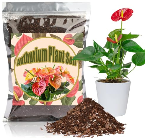 GOTVUGE All-Natural Potting Soil for Anthurium & Indoor Plants - Enhanced Drainage, No Additives | Premium Indoor Plant Soil Mix (4L)