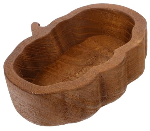 GRIRIW Elegante Vassoio da Portata in Legno con Design a per Zuppe di Frutta E Torte per Luso Quotidiano
