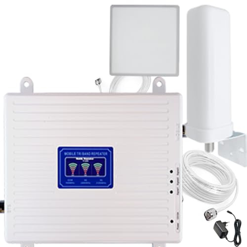 Amplificador de Cobertura movil gsm 2G 3G 4G Repetidor de señal 900/1800/2100mhz Band 1/3/8 (B1/3/8)