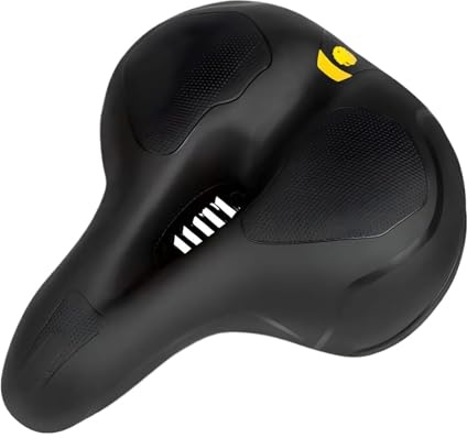 Hohl Atmungsaktive Fahrrad Sattel Männer Frauen MTB Rennrad Schock Absorbieren Komfortable Big Butt Sitz Sicherheit Warnung(SCBZAZ-08)