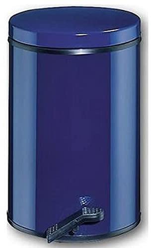Wesco Softer Tretabfallsammler aus Edelstahl mit einem Volumen von 13 Litern in der Farbe Blau / Mit Fußtritt