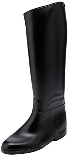 HKM, Reitstiefel -Damen- lang & weit mit Reißverschluß, Stivali da equitazione, Donna, Nero, 41 EU