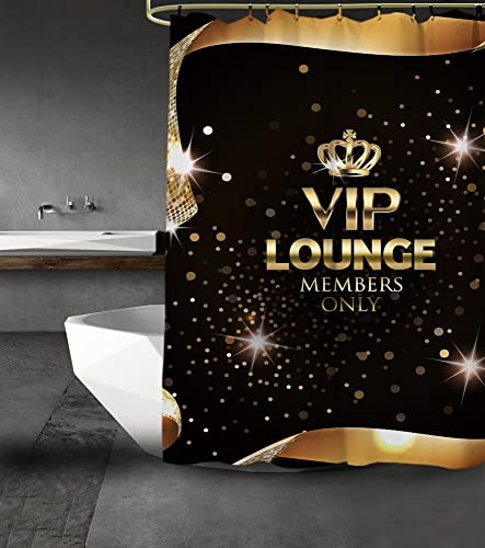 Sanilo Duschvorhang, viele schöne Duschvorhänge zur Auswahl, hochwertige Qualität, inkl. 12 Ringe, wasserdicht, Anti-Schimmel-Effekt (VIP Lounge, 180 x 200 cm)