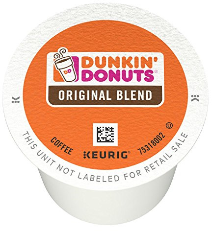 Dunkin' Donuts Original Blend Medium Roast Coffee, 32 K Cups for Keurig Coffee Makers