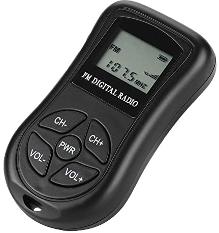 VBESTLIFE Digitales Radio mit Kopfhörern, Tragbares UKW-Radio mit LCD-Display, Low Power MP3 Player Radio