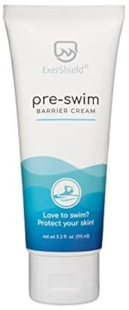 Exershield Pre-Swim Lotion –Barrier Cream for Swimmers – Protects Skin from the drying and itchy effects of pool and spa water