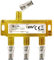 TronicXL Distribuidor de 3 cables BK CATV de banda ancha para televisión por cable DVB-T, divisor SAT, DVBS DVBS2, DVBT, DVBC, digital, Full HD, TV, distribuidor de antena de televisión por cable,