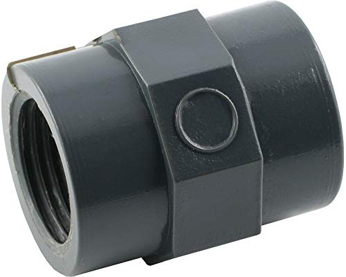 Fittingteile - Gewindemuffe PVC-U (nur für Kunststoffgewinde) Rohrverbinder (Gewindegröße: Rp 1-1/2)