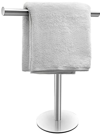 Porta asciugamani da bagno per bagno Vanity piano di lavoro finitura spazzolata a forma di T portasciugamani per bagno cucina