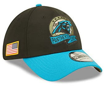 New Era 39Thirty NFL STS 22 Panthers KepsEra Damer/Herrar - fullcap basebollkeps curved brim cap Sluten på baksidan, med skärm Sommar-Vinter Vår Sommar Höst Vinter - S/M (54-57 cm) svart