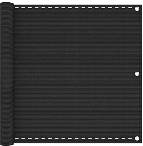 ZEYUAN Toldo para balcón, Malla Protectora Balcon, Malla De Ocultacion, para Cubrir Vallas, Tela Ocultacion Jardin, HDPE 90x600 cm Gris Antracita
