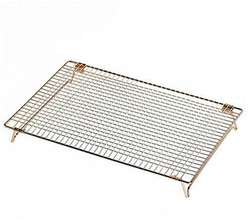 Rejillas de alambre del horno Rejillas de enfriamiento for asar Bandeja for hornear, Rejilla de enfriamiento for pasteles de acero inoxidable Rejilla for enfriar pasteles de luna for hornear Diseño de