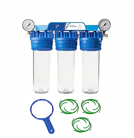 Set 10 3-Stufen Wasserfilter Vorfilter System für 1 1/2 3/4