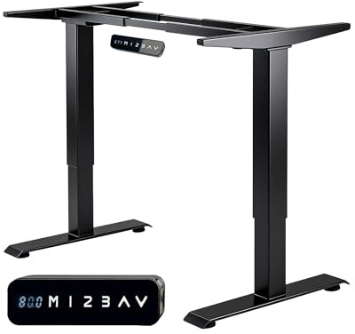 unycos - Marco de Escritorio Elevable Eléctrico con Doble Motor, Función de Memoria y Puertos USB-C, Ajustable en Altura 70-118cm y Ancho 90-160cm, Mesa de Ordenador para 120 kg (Negro, Core Dual)
