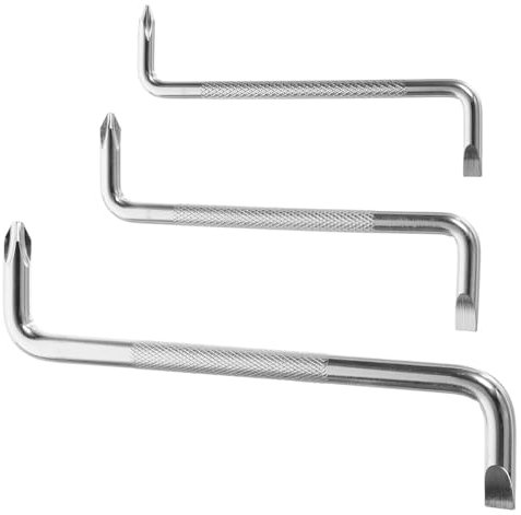 Hemobllo Jeu De 3 Tournevis À Angle Droit À Double Tête En Z Tournevis Coudé Décalé Pour Espaces Restreints Tournevis À 90 Degrés Prise En Main Confortable