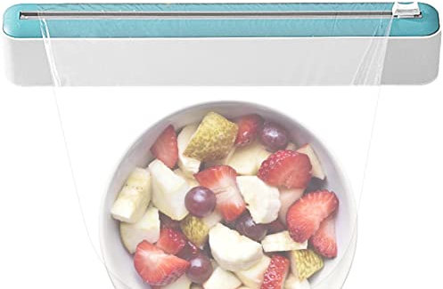 Patonde Dispenser Pellicola e Alluminio, Porta Rotoli Alluminio e Pellicola Magnetica con Taglierina, Taglia Pellicola da Cucina per Frigorifero