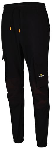 Hans Schäfer Workwear HSW Professional – Lange Arbeitshose für Herren – Funktionelle Bundhose mit Knieverstärkung und vielen Taschen – Bequem wie eine Jogginghose – Schwarz, M