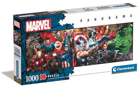 Clementoni Marvel Panorama Puzzle 1000 Teile Erwachsene - Marvel Puzzle Erwachsene in 70 x 50 cm - Puzzle Erwachsene anspruchsvoll von Clementoni 39839