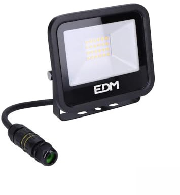 LED-projektor 20 W 1520 lm 6400 K kallt ljus, mått 12,4 x 2,8 x 10,6 cm, perfekt för utomhus- och dekorativ belysning.