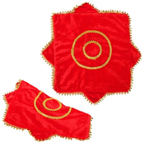 OATIPHO Duo-tanz-taschentuch Seidenrand Vintage-stil Bühnen-taschentuch Für Damen Und Herren Yangko-charme Samtmaterial