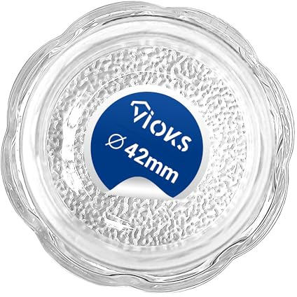 VIOKS Couvercle de lampe en verre de protection 42 mm de diamètre pour Bаuknecht Whirlpool 481010646361 Indesit C00325847 - Verre de rechange pour lampe de four et cuisinière
