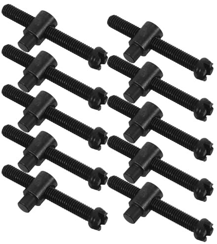 YARNOW 10pcs Chainsaw Adjuster Screw and Lawn Mower Chain Tensioner, Metal Replacement Parts for Electric Saw Chain Tensioning Function, Compatible Gasoline and Electric Lawn Equipment