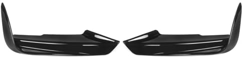 Parachoques Delantero Spoiler Labio para BMW Serie 3 para F30 para F31 2012-2019 Marco Admisión Cubierta Alerón Superior Canard Parachoques Delantero Moldura Divisor Ventilación Lateral(Glossy Black)