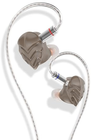 Hidizs MK12 Turris IEM Ecouteur Filaire, Turris 12mm 91% Pure Magnesium Diaphragm avec Aimant 1,5 T, Son De Qualité Studio, 10 Hz-45 Khz, Filtres Pneumatiques, Câble OFC Détachable, 4,4 mm