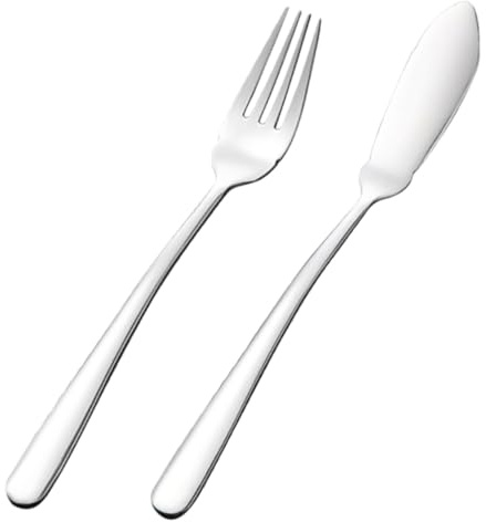 BESTYASH Couverts Occidentaux Fourchette Coupe-fourchette Service De Table Pour Restaurant à Domicile Vaisselle Acier Inoxydable