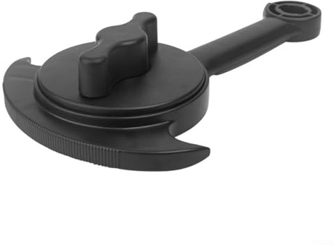 Eawfgtuw Abrelatas y tarros de mano 5 en 1 con mecanismo de bloqueo ajustable para tapas de 2,5 a 9 cm, removedor de tapas de botella de agarre ergonómico, utensilio de cocina multiusos para el hogar