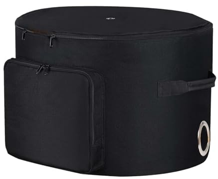 Sacs De Rangement Pour Tuyau pour tuyau de 45 m, Pot Pour Tuyau D'arrosage avec trous de drainage pour camping, jardin, remorque