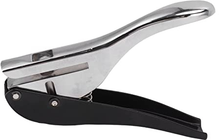 Irfora Mini-Lochstanzer, Kompakte Tragbare Zange aus Stahl für Perforiertes Papier, für Schule, Büro, Reisen, mit Rutschfester Basis, Einfache (8-mm-/0,3-Zoll-Dichtungshaut-Stanzzange, 2,8 x)