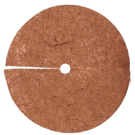 XUWEWI Membrana Antihierba Alfombrilla Protectora for árbol de Fibra Coco, Almohadilla Disco for Maceta, Control Malas Hierbas, cojín Humedad cálido, 5 uds(20x20cm)