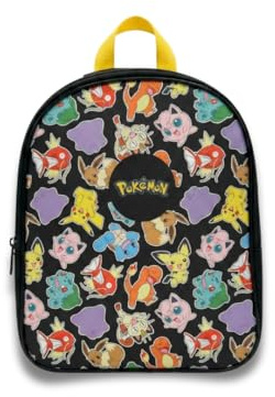 mybagstory - Mochila oficial de Pokémon Pikachu | Mochila infantil infantil para niños y niñas | Bolsa pequeña escolar 32 cm | Ideal para guardería y ocio | Ligero y resistente