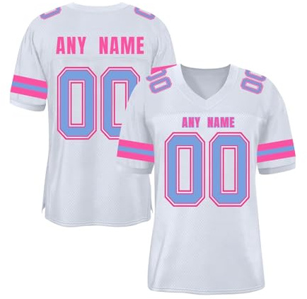 Camiseta de Fútbol Americano Personalizable | Camiseta de Rugby Vintage para Hombre, de Manga Corta, Cuello en V, Mujeres, Juveniles y Preescolares Camisetas Deportiva Hombre