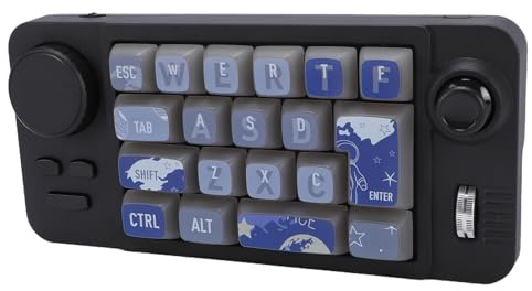 Jectse Clavier Mécanique à 19 Touches, Rétroéclairage RVB Macro Programmable avec Bouton de Joystick, sans Fil Bluetooth 5.0 2,4 GHz USB C Filaire, pour Le Travail de Jeu OS X